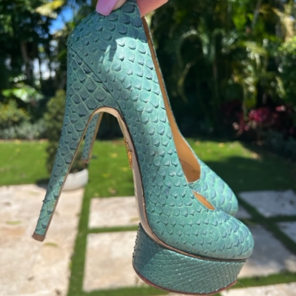 Charlotte Olympia Python Heels - Picture 2 of 15